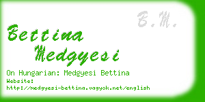 bettina medgyesi business card